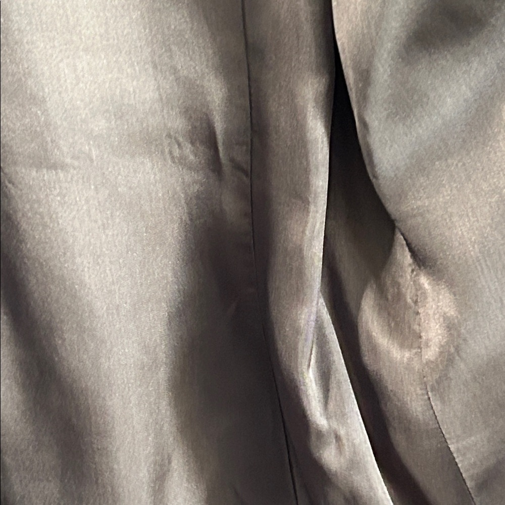 Ellen Tracy Women's Dark Gray Sleek Look 2  Button Long Fitted Blazer Jacket - Picture 11 of 11